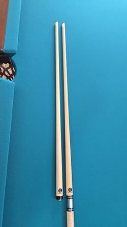 Lucasi Uni-Loc Zero Flexpoint Solid Core Wood Shaft pool cue stick like new 12.75mm