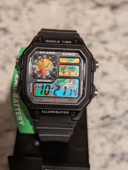 Super Saiyan Goku Custom Casio AE1200 Watch Mod