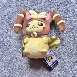 Pokémon Center Original Pikachu wearing a Mega Lopunny poncho X 2016 Rare New