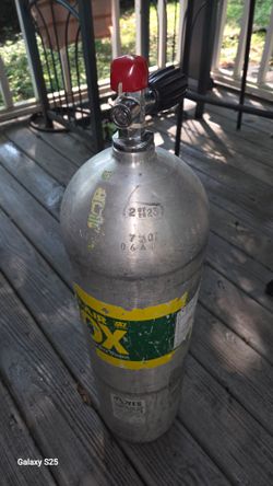 80 cf Aluminum scuba tank