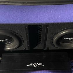 2 12” Skar EVL Subwoofers In Enclosure 