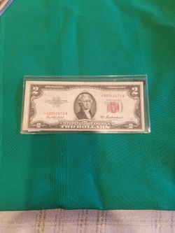 1953 Red Seal With A Star Rare Low Serial # $150