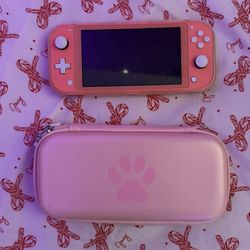 nintendo switch lite coral comes with case