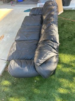 Black Leather Sofa