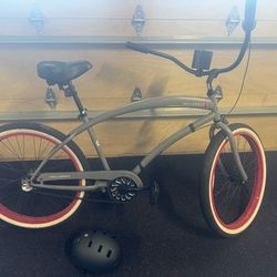 🚲 Skull & Bones 3-Speed Cruiser Bike + Schwinn Helmet