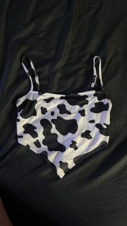 Cow print top