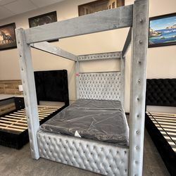 QUEEN CANOPY BED FRAME
