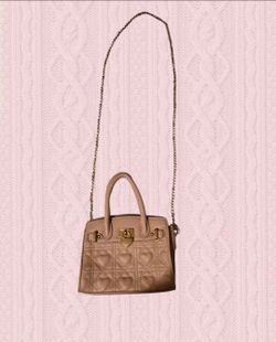Mini Blush Pink Heart Quilted Handbag
