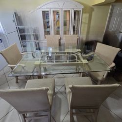 Dining Table With 6 Chairs plus China Cabinet
