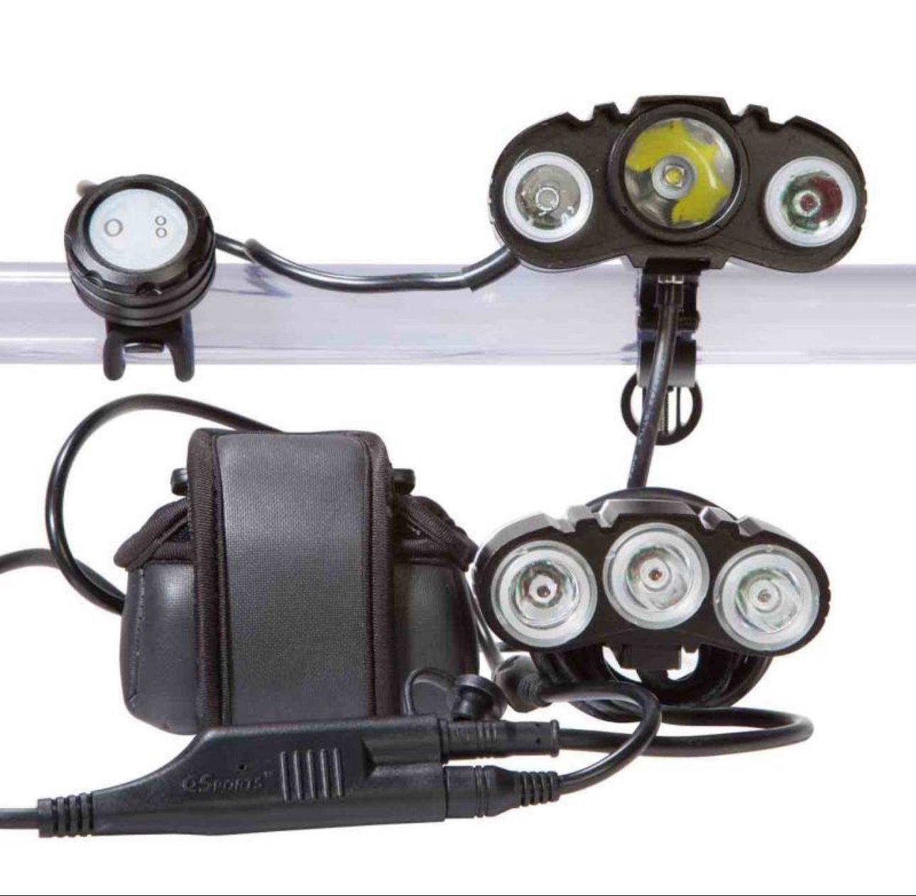C3Sports MaxPatrol-600 DLX Police Bike Light with Tailight
