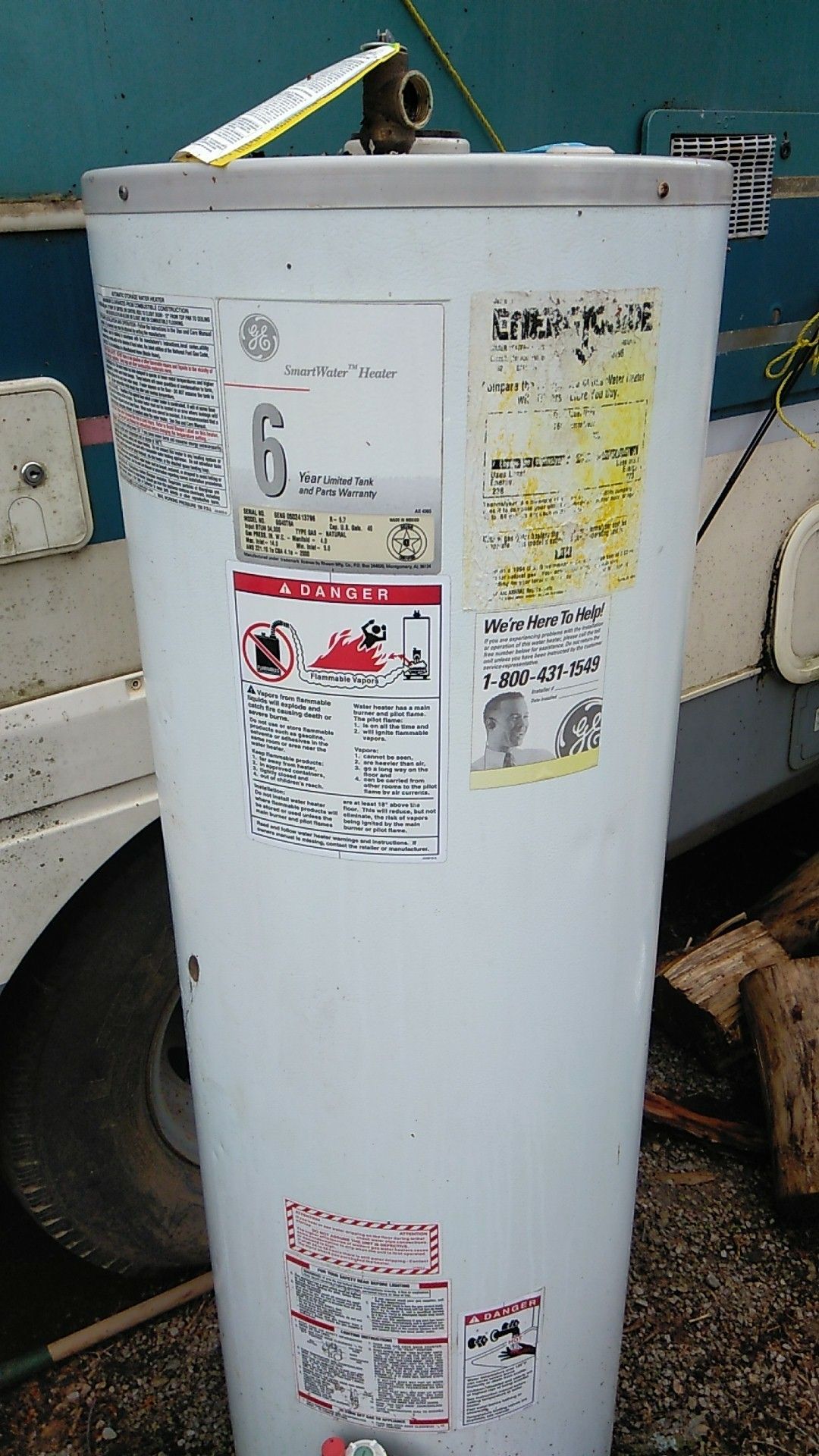 GE Natural Gas water Heater