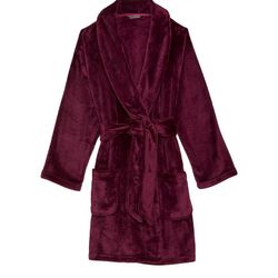 Victoria Secret Comfy Plush Robe (Burgundy) 