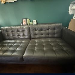 Couch love seat Dark brown