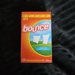 $5 Each (2 Available) Bounce Outdoor Fresh Dryer Sheets 120 Count