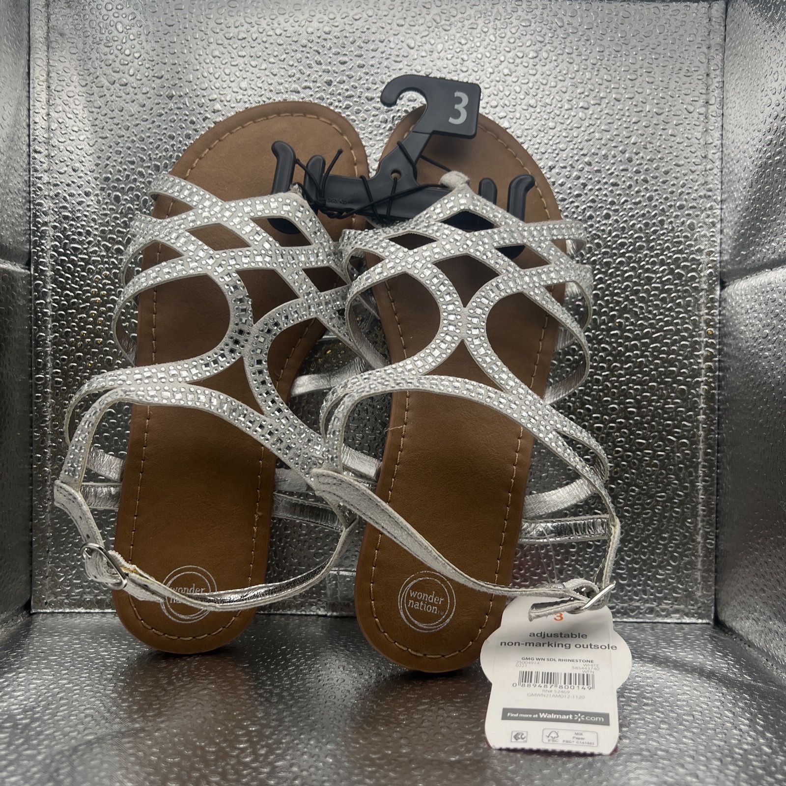 Wonder Nation Girls Size 3 Sandals 