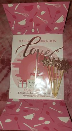 Love cake topper