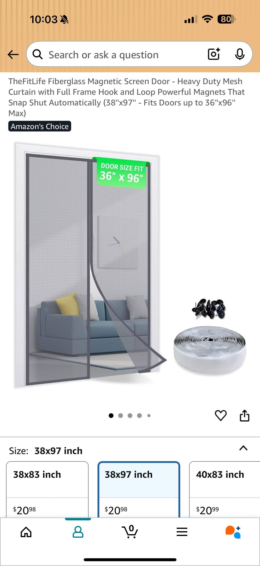Magnetic Screen Door