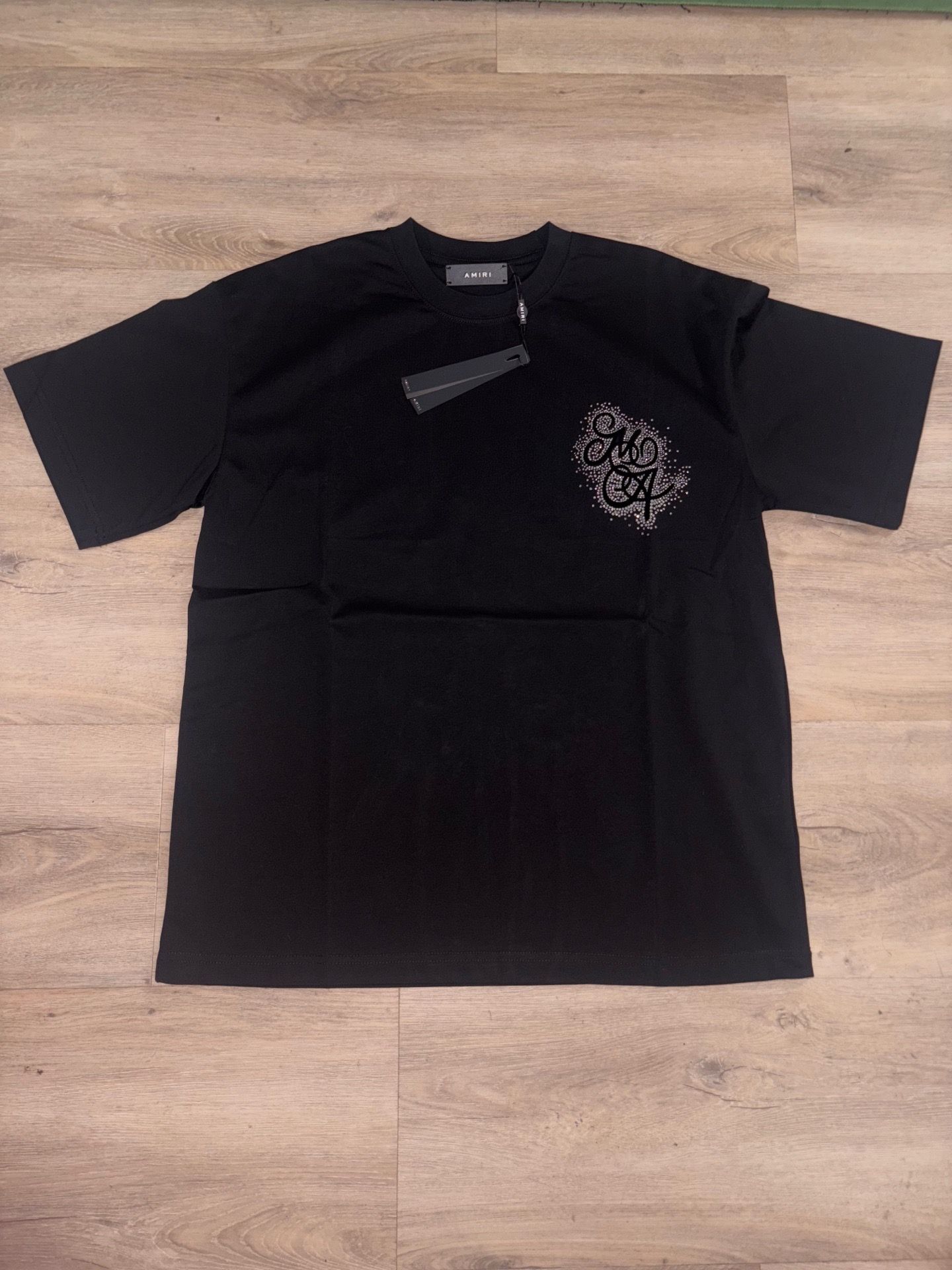 Amiri black glittery shirt