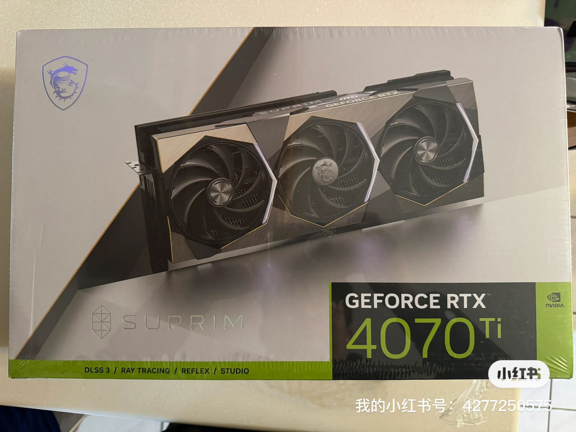MSI GeForce RTX 4070 Ti SUPRIM X 12GB GDDR6X Graphics Card