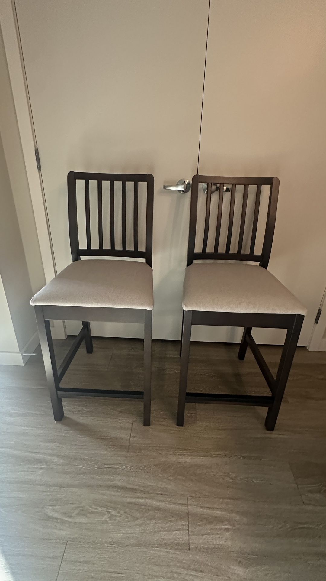 BAR STOOLS (PAIR) - PICK UP ASAP 