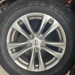 SET OF STOCK 18” INFINITI FX37 RIMS & TIRES