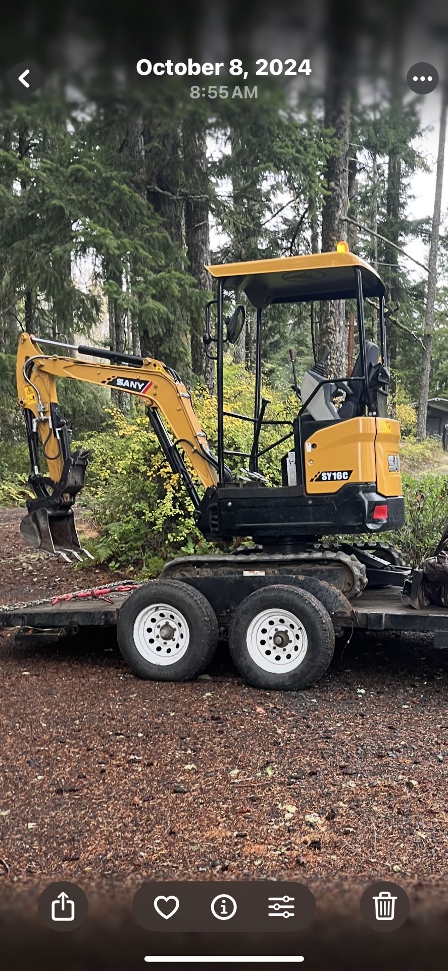 Excavator Sy16c