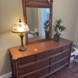 Tommy Bahama Solid Wood Dresser With Mirror
