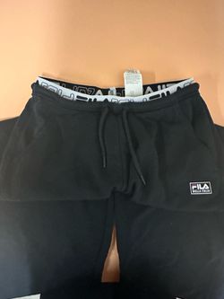 Fila wide leg low rise white cotton sweatpants