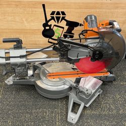 RIDGID R4222 15 Amp Corded 12 in. Dual Bevel Sliding Miter Saw