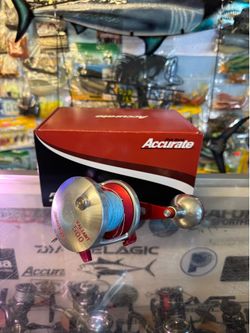 Accurate Valiant 500 2 speed fishing reel.