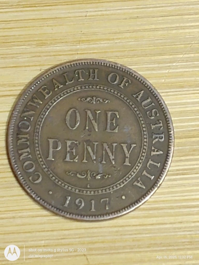 1917 Common Wealth Of Australia One Penny
