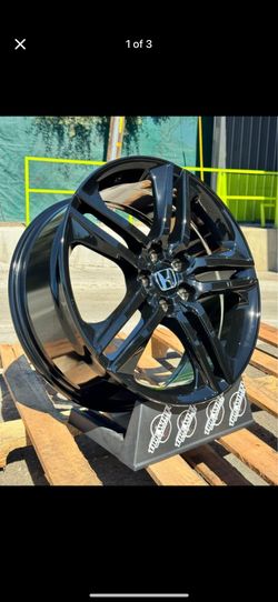 19" Honda Accord Sport Gloss Black Wheels and Tires