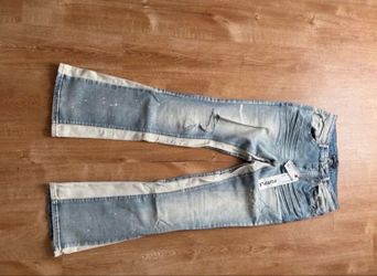 Purple jeans