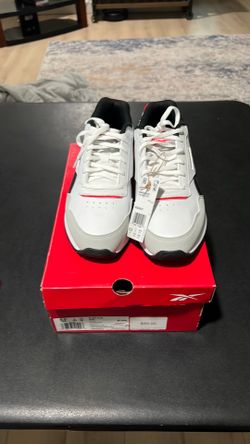 Reebok Glide Kids Running Shoes White Black Red Size 6.5 NIB NWT