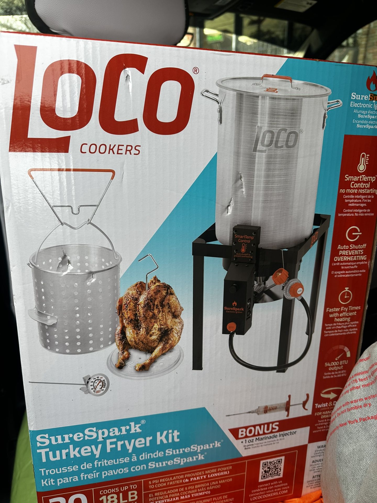 LOCO 30 qt. Sure Spark Turkey Fryer