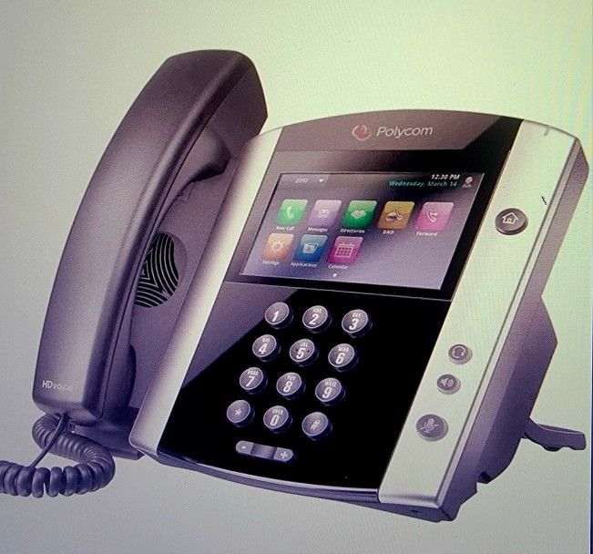 VVX 601 POLY (Plantronics) Premium Large Color Display Business Media Phone (IP/Voip)