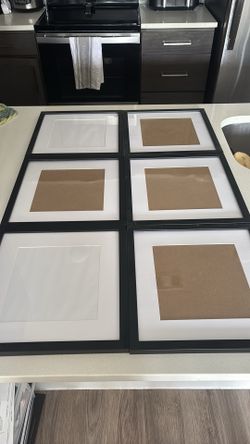6x picture frames – good condition