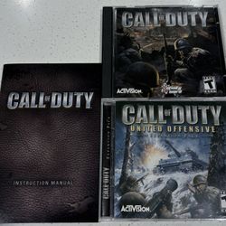Call of Duty (PC) + United Offensive Expansion – Complete Set – Excellent Condition