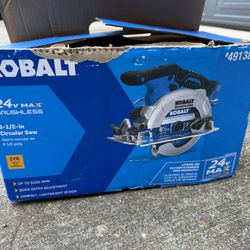 Kobalt 24V Max Brushless 6-1/2 in Circular Saw – Compact & Powerful