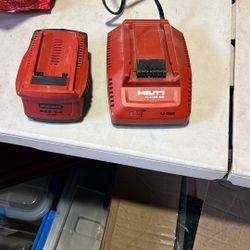 Hilti Battery & Charger Combo $100