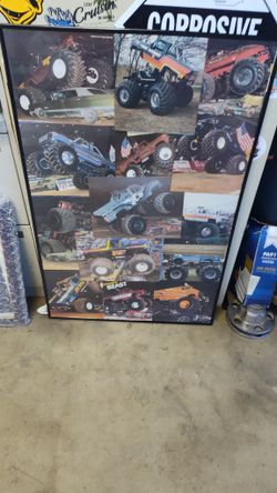 Monster Truck Vintage Poster