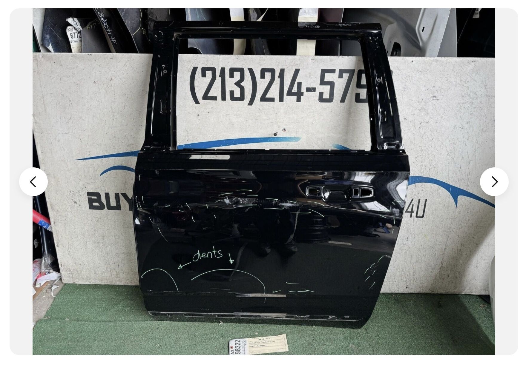 w/dents 2021 - 22 - 2023 CHEVROLET SUBURBAN YUKON REAR LEFT DRIVER DOOR OEM AX98322