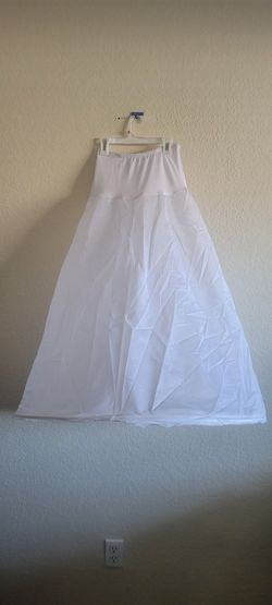 White Bridal Petticoat Crinoline Slip Skirt size small