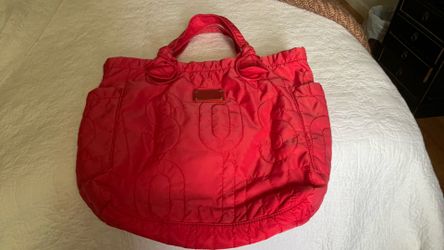 Marc Jacobs Coral Pink Nylon Tote Bag