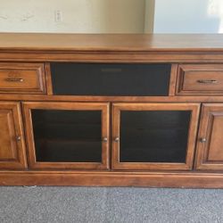 Stone Creek Solid Wood Entertainment Center TV Stand Media Console