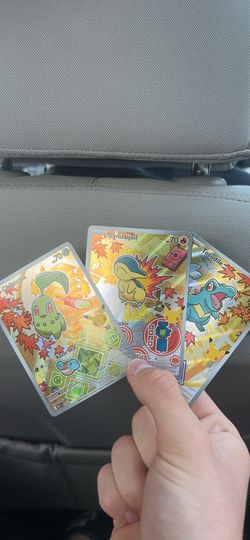 Series 2 promos cyndaquil, chikorita, and totodile