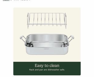 Cuisinart 16” Stainless Steel Roasting Pan with Rack