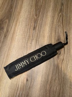Jimmy Choo Black Compact Umbrella