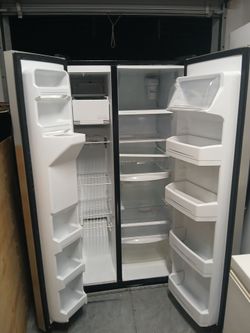 Black greay refrigerator
