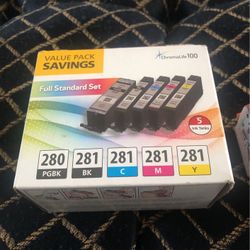 Canon Full Standard Set  280XL CLI-285       5 Color Pack